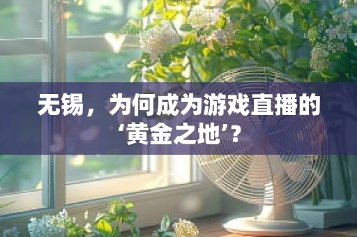 无锡，为何成为游戏直播的‘黄金之地’？
