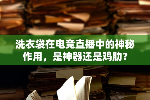 洗衣袋在电竞直播中的神秘作用，是神器还是鸡肋？