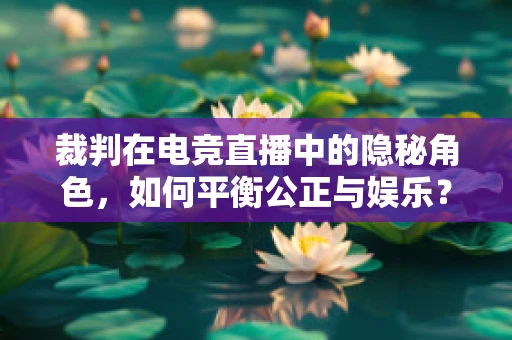 裁判在电竞直播中的隐秘角色，如何平衡公正与娱乐？