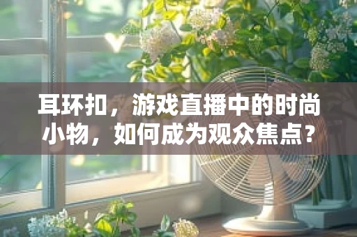 耳环扣，游戏直播中的时尚小物，如何成为观众焦点？