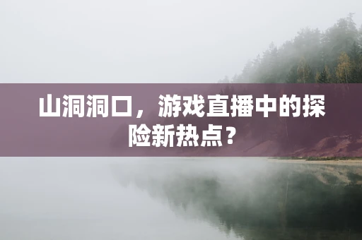 山洞洞口，游戏直播中的探险新热点？