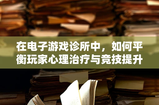 在电子游戏诊所中，如何平衡玩家心理治疗与竞技提升？