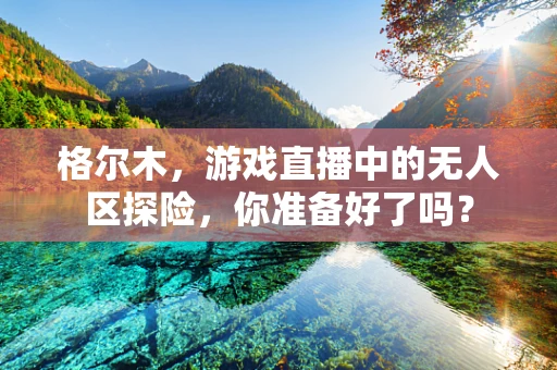 格尔木，游戏直播中的无人区探险，你准备好了吗？