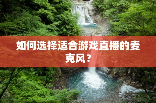 如何选择适合游戏直播的麦克风？