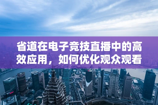 省道在电子竞技直播中的高效应用，如何优化观众观看体验？