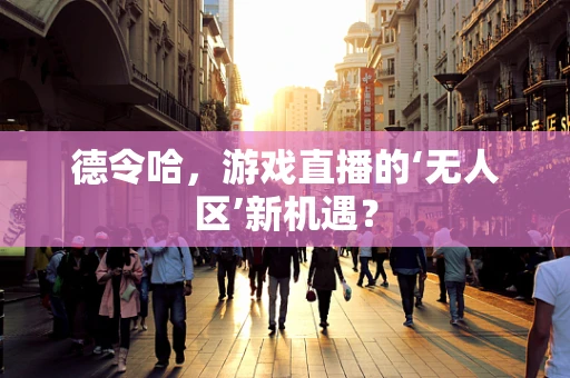 德令哈，游戏直播的‘无人区’新机遇？