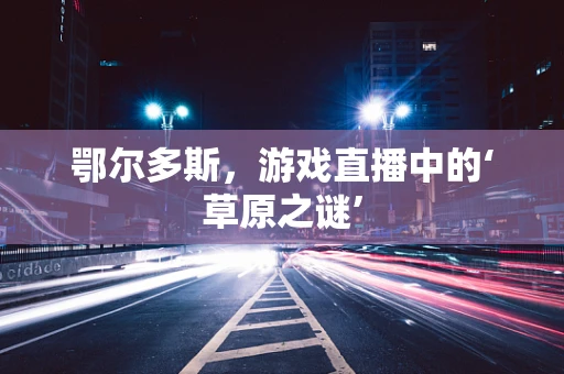 鄂尔多斯，游戏直播中的‘草原之谜’
