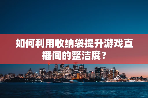如何利用收纳袋提升游戏直播间的整洁度？
