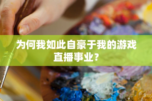 为何我如此自豪于我的游戏直播事业？