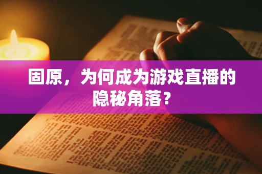 固原，为何成为游戏直播的隐秘角落？