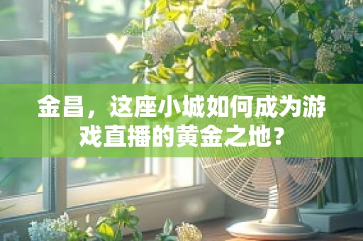 金昌，这座小城如何成为游戏直播的黄金之地？