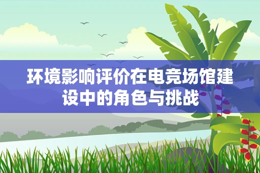环境影响评价在电竞场馆建设中的角色与挑战