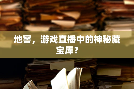 地窖，游戏直播中的神秘藏宝库？