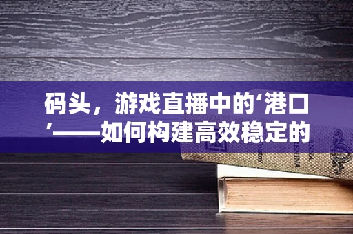 码头，游戏直播中的‘港口’——如何构建高效稳定的直播传输？