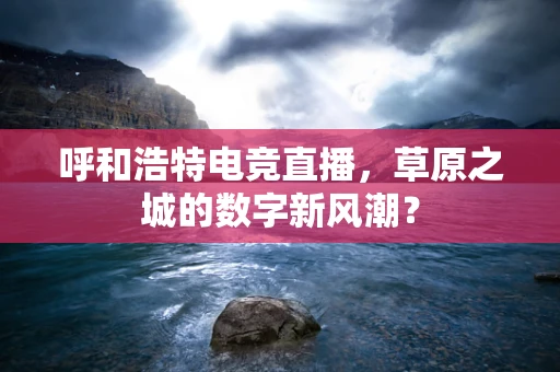 呼和浩特电竞直播，草原之城的数字新风潮？