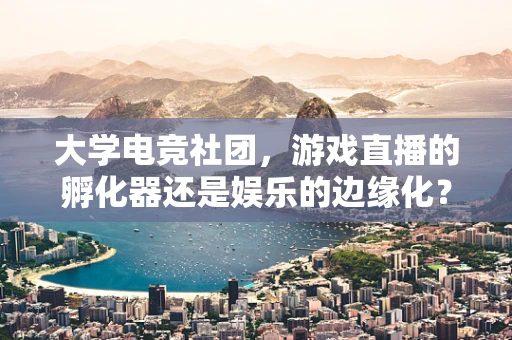 大学电竞社团，游戏直播的孵化器还是娱乐的边缘化？
