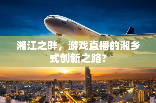湘江之畔，游戏直播的湘乡式创新之路？