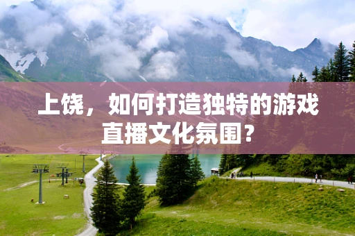 上饶，如何打造独特的游戏直播文化氛围？