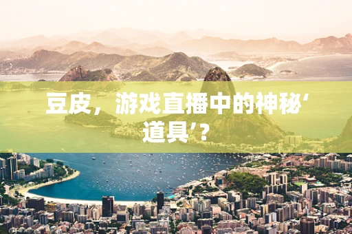 豆皮，游戏直播中的神秘‘道具’？