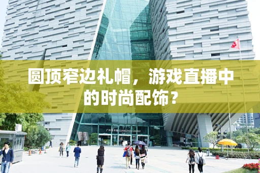 圆顶窄边礼帽，游戏直播中的时尚配饰？