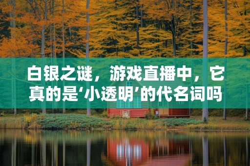 白银之谜，游戏直播中，它真的是‘小透明’的代名词吗？
