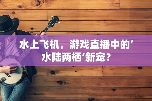水上飞机，游戏直播中的‘水陆两栖’新宠？