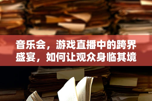 音乐会，游戏直播中的跨界盛宴，如何让观众身临其境？