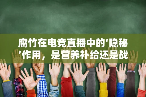 腐竹在电竞直播中的‘隐秘’作用，是营养补给还是战术‘豆’智？