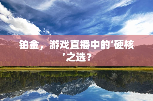 铂金，游戏直播中的‘硬核’之选？