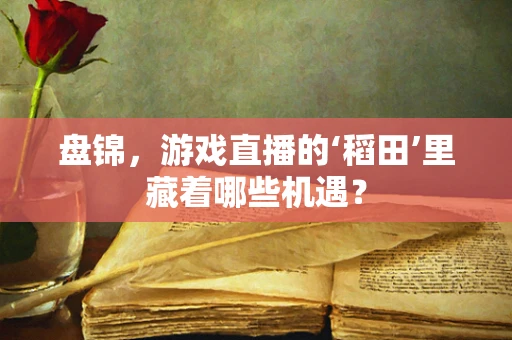 盘锦，游戏直播的‘稻田’里藏着哪些机遇？