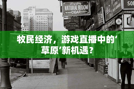 牧民经济，游戏直播中的‘草原’新机遇？