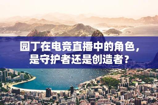 园丁在电竞直播中的角色，是守护者还是创造者？