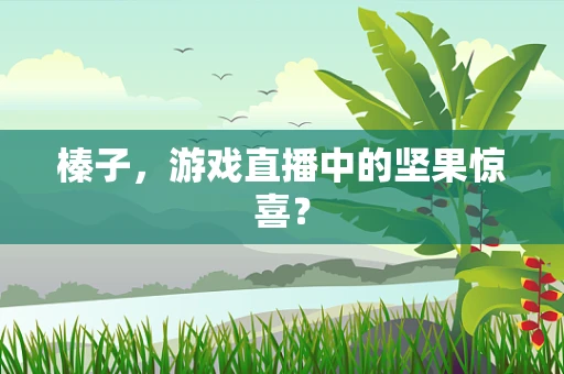 榛子，游戏直播中的坚果惊喜？