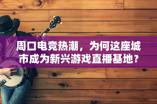 周口电竞热潮，为何这座城市成为新兴游戏直播基地？