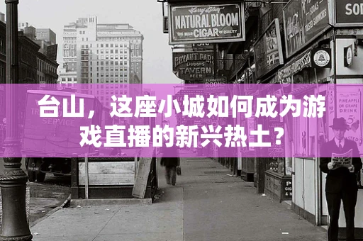 台山，这座小城如何成为游戏直播的新兴热土？