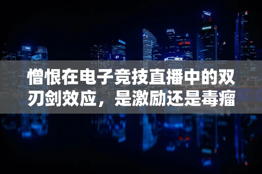 憎恨在电子竞技直播中的双刃剑效应，是激励还是毒瘤？