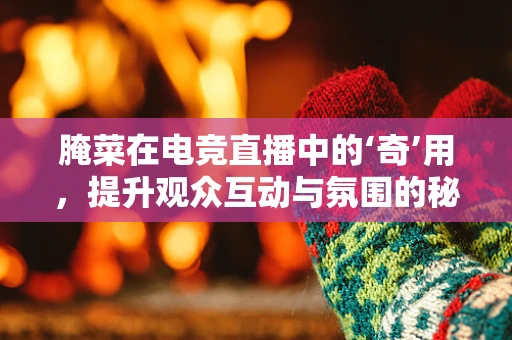 腌菜在电竞直播中的‘奇’用，提升观众互动与氛围的秘密武器？