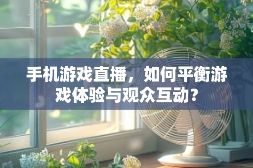 手机游戏直播，如何平衡游戏体验与观众互动？