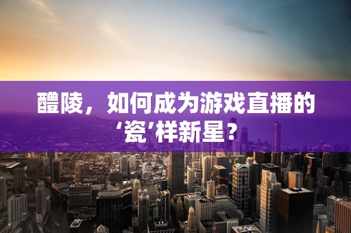 醴陵，如何成为游戏直播的‘瓷’样新星？