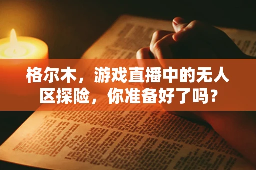格尔木，游戏直播中的无人区探险，你准备好了吗？