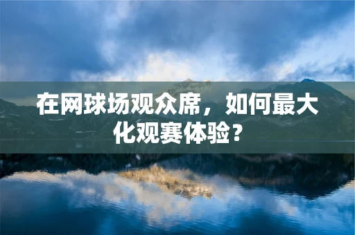 在网球场观众席，如何最大化观赛体验？