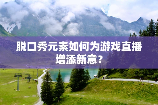 脱口秀元素如何为游戏直播增添新意？