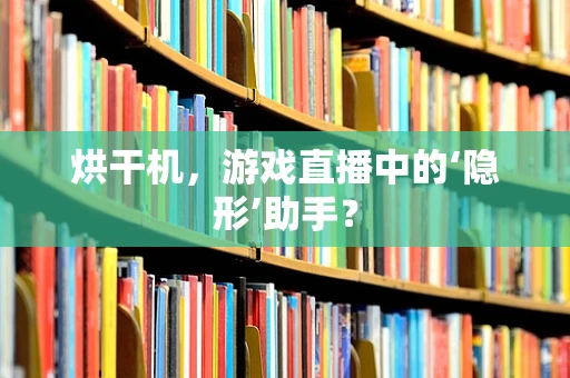 烘干机，游戏直播中的‘隐形’助手？