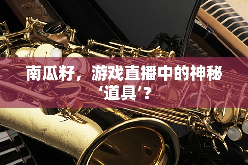 南瓜籽，游戏直播中的神秘‘道具’？