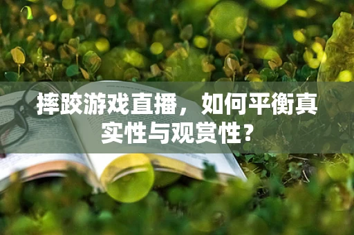 摔跤游戏直播，如何平衡真实性与观赏性？