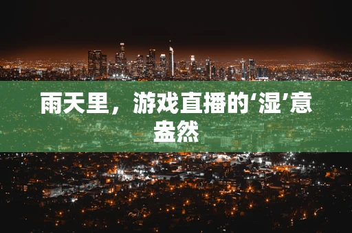 雨天里，游戏直播的‘湿’意盎然