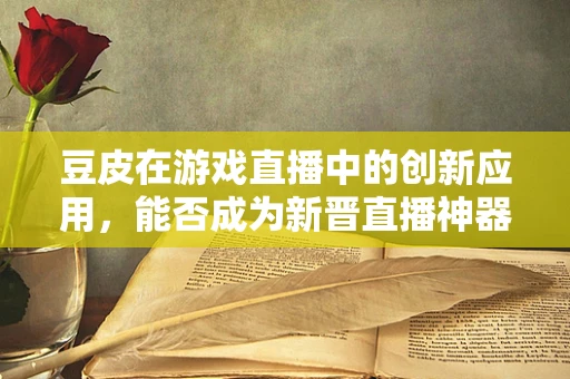 豆皮在游戏直播中的创新应用，能否成为新晋直播神器？