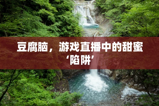 豆腐脑，游戏直播中的甜蜜‘陷阱’