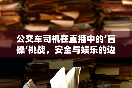 公交车司机在直播中的‘盲操’挑战，安全与娱乐的边界在哪里？