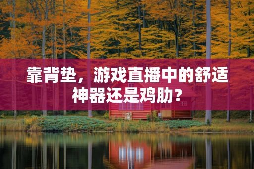 靠背垫，游戏直播中的舒适神器还是鸡肋？
